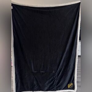 Simplicity Black and Cream Lakers Pillow Blanket